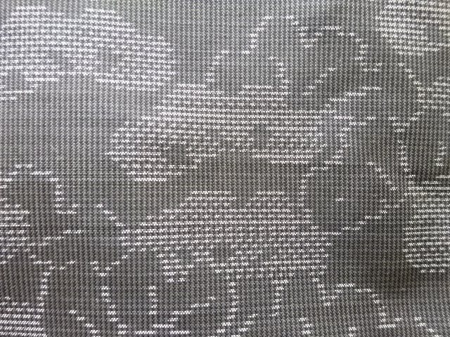 JAPANESE KIMONO / ANTIQUE KIMONO / SILK / DORO OSHIMA TSUMUGI / WOVEN PINE